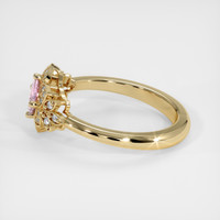 0.61 Ct. Pink Sapphire Ring, 14K Yellow Gold 4