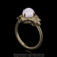 6.04 Ct. Grey Sapphire Ring, 14K Yellow Gold 2
