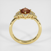 1.19 Ct. Padparadscha Sapphire Ring, 14K Yellow Gold 3