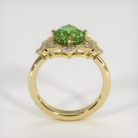 3.99 Ct. Green Sapphire Ring, 14K Yellow Gold 3