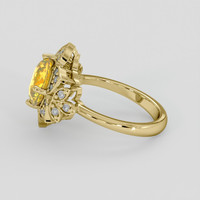 3.09 Ct. Yellow Sapphire Ring, 14K Yellow Gold 4