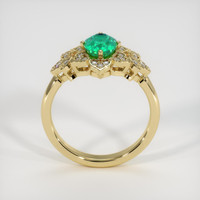 1.22 Ct. Emerald Ring, 18K Yellow Gold 3