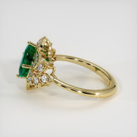 1.61 Ct. Emerald Ring, 18K Yellow Gold 4