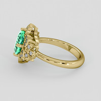 1.50 Ct. Emerald Ring, 18K Yellow Gold 4