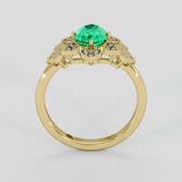 1.72 Ct. Emerald Ring, 18K Yellow Gold 3