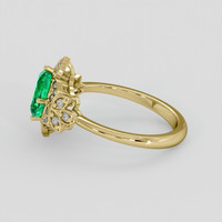 1.72 Ct. Emerald Ring, 18K Yellow Gold 4