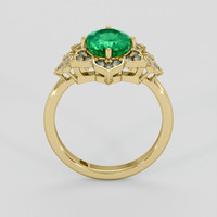 2.35 Ct. Emerald Ring, 18K Yellow Gold 3