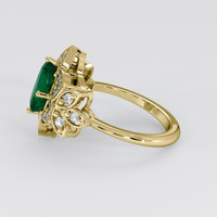 1.76 Ct. Emerald Ring, 18K Yellow Gold 4