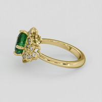 2.00 Ct. Emerald Ring, 18K Yellow Gold 4
