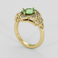 2.12 Ct. Alexandrite Ring, 18K Yellow Gold 2