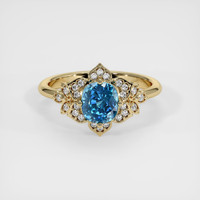 1.85 Ct. Gemstone Ring, 18K Yellow Gold 1