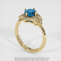 1.85 Ct. Gemstone Ring, 18K Yellow Gold 2