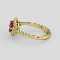 1.46 Ct. Pink Spinel Ring, 18K Yellow Gold 4