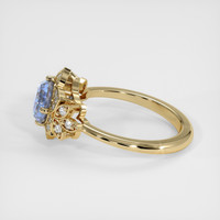 2.04 Ct. Blue Sapphire Ring, 18K Yellow Gold 4