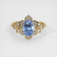 2.36 Ct. Blue Sapphire Ring, 18K Yellow Gold 1