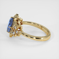 2.36 Ct. Blue Sapphire Ring, 18K Yellow Gold 4