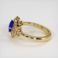 2.19 Ct. Blue Sapphire Ring, 18K Yellow Gold 4