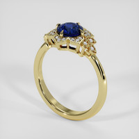 2.68 Ct. Blue Sapphire Ring, 18K Yellow Gold 2