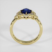 2.68 Ct. Blue Sapphire Ring, 18K Yellow Gold 3