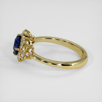 2.68 Ct. Blue Sapphire Ring, 18K Yellow Gold 4