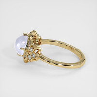 6.04 Ct. Grey Sapphire Ring, 18K Yellow Gold 4