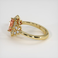 2.36 Ct. Padparadscha Sapphire Ring, 18K Yellow Gold 4
