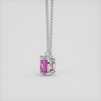 0.88 Ct. Pink Sapphire Necklace, Platinum 950 3