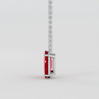 4.79 Ct. Ruby Necklace, Platinum 950 3