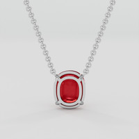 4.79 Ct. Ruby Necklace, Platinum 950 4