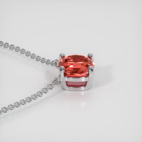 1.23 Ct. Sapphire Necklace, Platinum 950 3