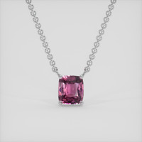 1.47 Ct. Pink Sapphire Necklace, Platinum 950 1