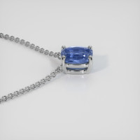 1.61 Ct. Blue Sapphire Necklace, Platinum 950 3