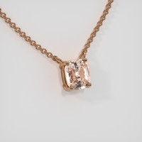 1.02 Ct. Padparadscha Sapphire Necklace, 14K Rose Gold 2