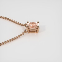 1.02 Ct. Padparadscha Sapphire Necklace, 14K Rose Gold 3