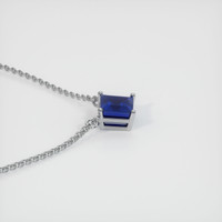 1.33 Ct. Blue Sapphire Necklace, 14K White Gold 3