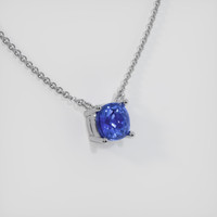 0.62 Ct. Sapphire Necklace, 14K White Gold 2