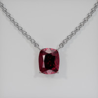 3.89 Ct. Gemstone Necklace, 14K White Gold 1