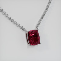 3.89 Ct. Gemstone Necklace, 14K White Gold 2