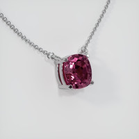 0.57 Ct. Sapphire Necklace, 14K White Gold 2