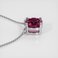 0.57 Ct. Sapphire Necklace, 14K White Gold 3