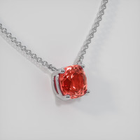 1.23 Ct. Sapphire Necklace, 14K White Gold 2