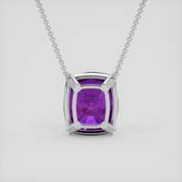 35.25 Ct. Purple Amethyst Necklace, 18K White Gold 4