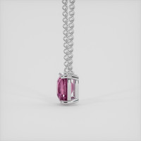 1.47 Ct. Pink Sapphire Necklace, 18K White Gold 3