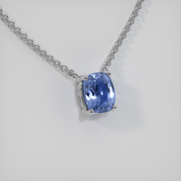 1.61 Ct. Sapphire Necklace, 18K White Gold 2