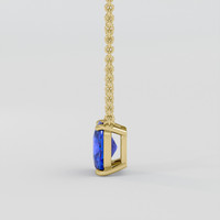 4.98 Ct. Blue Sapphire Necklace, 10K Yellow Gold 3
