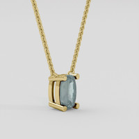 0.54 Ct. Alexandrite Necklace, 10K Yellow Gold 2
