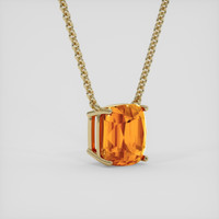 8.50 Ct. Orange Citrine Necklace, 10K Yellow Gold 2