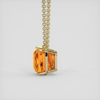8.50 Ct. Orange Citrine Necklace, 10K Yellow Gold 3