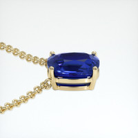 3.02 Ct. Sapphire Necklace, 14K Yellow Gold 3