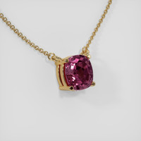 0.57 Ct. Sapphire Necklace, 14K Yellow Gold 2